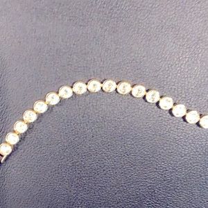 Touchstone Crystal Golden Ice Bracelet Clear Moonlight stones